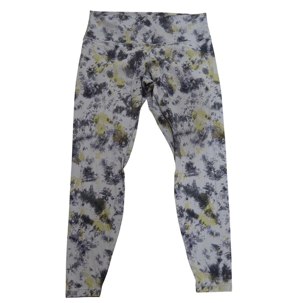 Lululemon Align High-Rise Crop 21in Radial Tie Dye Mauve Grey Multi 14 Stretchy